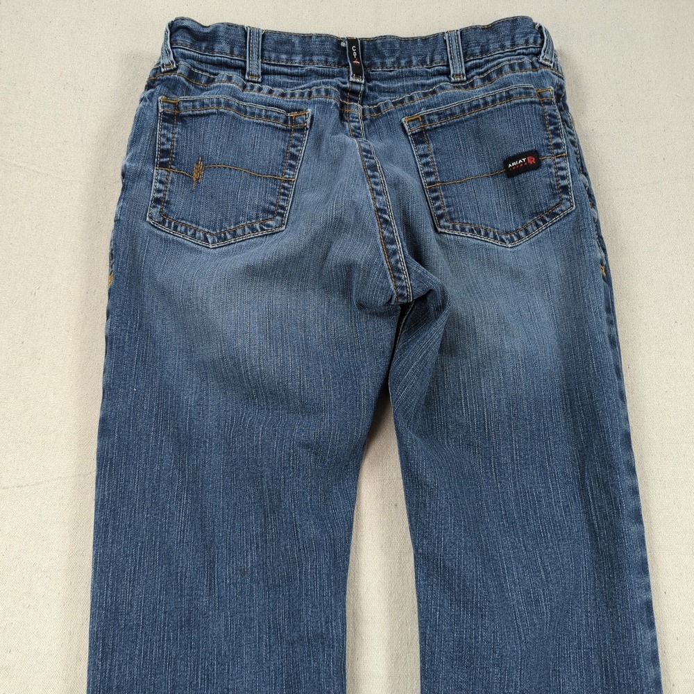 Ariat Jeans Mens 36x30 Blue M4 Relaxed Boot Cut FR Flame Resistant Utility - Picture 13 of 15